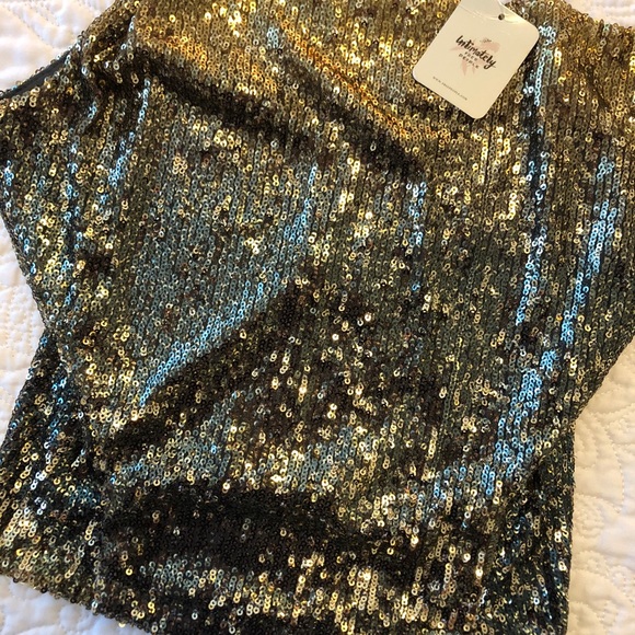 Free People Glitter Sequin Top Stop & Stare Top - Picture 7 of 11